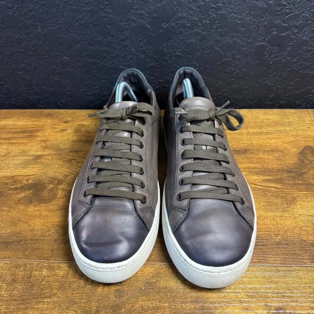 Bruno Magli Westy BM800114 Dark Brown Leather Fashion Sneaker Mens 10.5